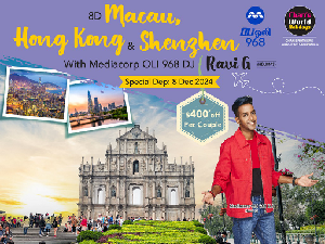 8D MACAU, HONG KONG & SHENZHEN WITH MEDIACORP OLI 968 DJ RAVI G